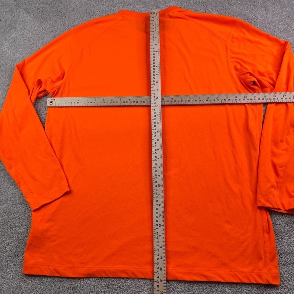 Duluth Shirt Mens Large Orange Dry On The Fly Relaxed Fit Performance Crewneck - Picture 8 of 11